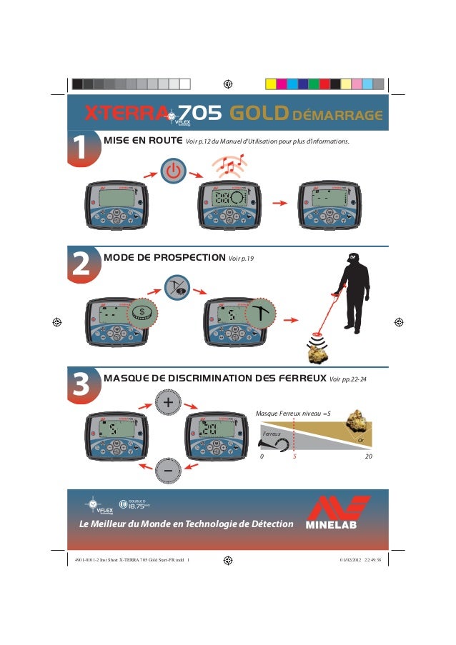 Instruction Manual X-TERRA 705 Metal Detector Gold Start Field Guide …