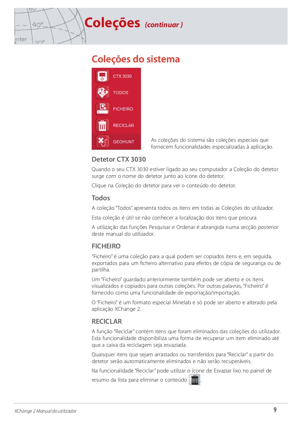 Instruction Manual, Minelab XChange 2 User Manual Portuguese Language…