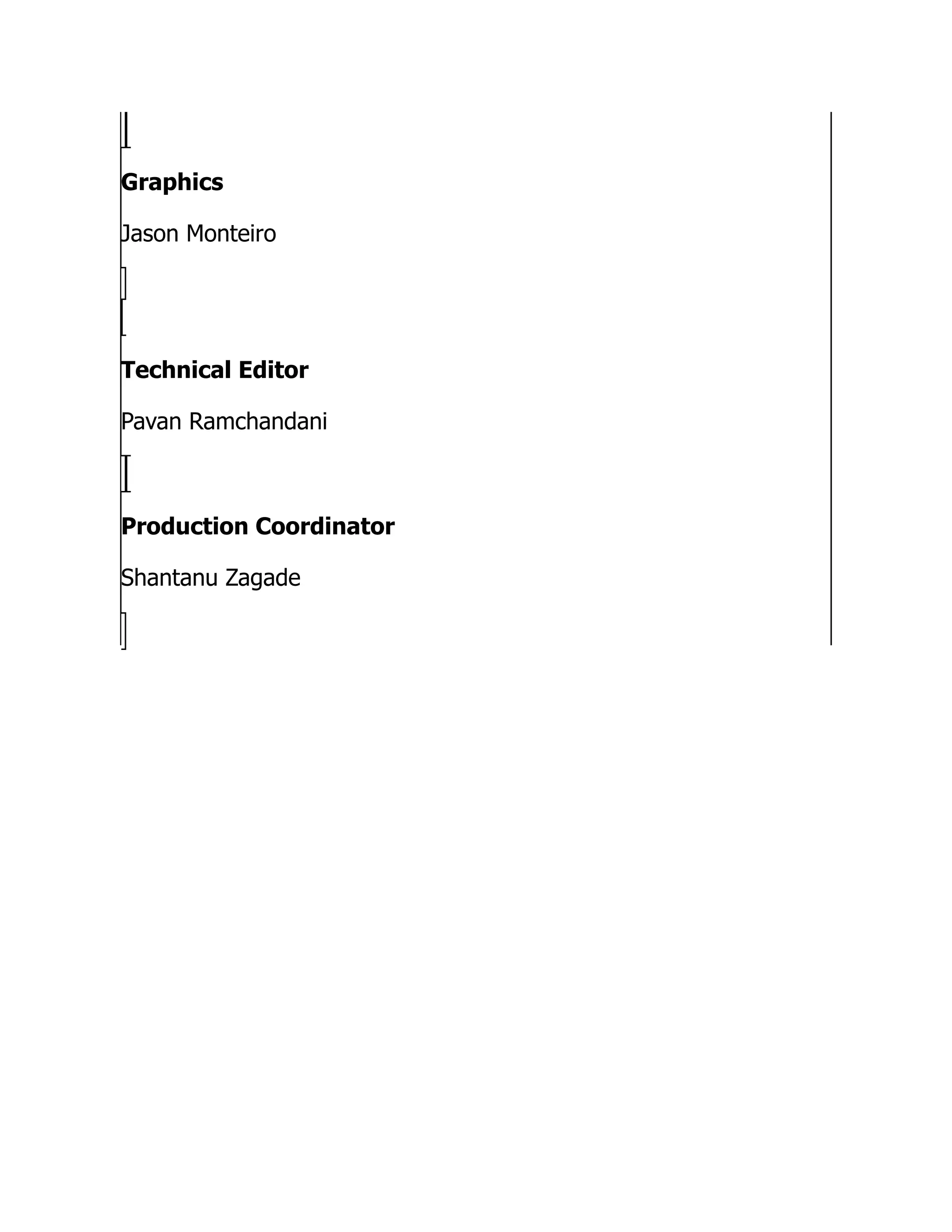 Graphics Jason Monteiro Technical Editor Pavan Ramchandani Production Coordinator Shantanu Zagade 