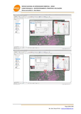 SERVIÇO NACIONAL DE APR
S
REDIZAGEM COMERCIAL – SENAC
S
CURSO EGPAS
C
SAS1A – GEOP
PROCESSAME
ENTO: PRINCÍP
PIOS E APLICA
AÇÕES
Oficina de ArcG 9.3 – Nível Básico
O
GIS

Green

Blue
e

OK
OK

Pá
ágina 26 de 210
0
Me. Geol. Deyna Pin – deyna.pin
G
nho
nho@gmail.com
m

 