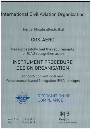 Plaque ICAO PBN Recognition