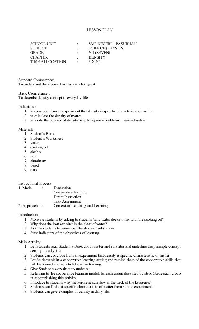 49085146 lesson plan science grade 7