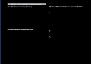 Breaking Barriers | Summary Report, May 201330
7.1.3 Task Group 3: Whole House Retrofit Consumer Information
Aims of the Consumer Information Task Group
The primary aim of the ‘whole house retrofit consumer information task group’
is to galvanise action towards an improved understanding of how best to
communicate whole house retrofit and to work with industry and Government to
implement demand creation initiatives as appropriate. The group also aims to:
• Provide information for and educate consumers;
•	Overcome some of the key barriers raised previously; lack of incentives,
	 complexity, trust, resistance, etc.;
• Increase confidence to carry out whole house retrofit and;
•	Use trigger points to increase take-up of retrofit.
The starting point for the consumer information group is to consider what
customers actually want, be it lower cost, to save energy, increased warmth,
health, comfort, house value, etc.
Vision for the Consumer Information Task Group
The vision for the future for the consumer information task group is that:
• Consumers are aware of and understand their domestic energy use and have
	 an appreciation of whole house retrofit as an option.
• There are robust benchmarks in place so people understand what energy levels
	 they should be using based on their type of property and size of household.
• Consumers are also aware of what they can do and how they can go about
	 making their homes more energy efficient.
•	The definition of whole house retrofit is determined and communicated in a
	 language which is understood and talked about by consumers. The concept is
	 widely recognised and communicated consistently.
•	The market has stopped talking about “pay-back” and started talking about
	 what is of value to consumers. What is of value is determined, understood and
	 marketed by the retrofit industry.
•	Relations between the building and energy supply industries have been
	 developed with the two industries working collaboratively.
Objectives and Actions for the Consumer Information Task Group
The objectives and actions for consideration within a two year action plan are as
follows:
	 Determine what is of value to consumers
	 Action 1 – A literature review to determine the most effective tone and
	 approach and the features that consumers will respond to (e.g. energy,
	 health, comfort, aesthetics etc.)
	 Action 2 – Map the effective channels for communication to consumers
	 (possibly include consumer education via schools)
	 Action 3 – Determine the ‘whole-house retrofit’ and ‘future-proofing’ key
	 messages for consumers and how best to articulate them (metrics,
	 benchmarks, language)
	 Action 4 – Validate outcomes through consumer testing
	 Determine how consumers can go about whole house retrofit and who
	 to contact
	 Action - Encourage existing networks to engage with this framework
	 Incentivise take-up of whole house retrofit using existing channels
	 Action 1 – Support the UK-GBC retrofit incentives working group. The
	 UKgbc work is aimed at providing Government and further actions are to be
	 determined to incentivise consumers to take up whole house retrofits.
	 Action 2 - Feed the whole house retrofit proposition into future revisions of
	 Green Deal, Energy Company Obligation, building regulations, etc.
	 Action 3 – Consider links with the roll out of smart meters.
1	
2
3
 