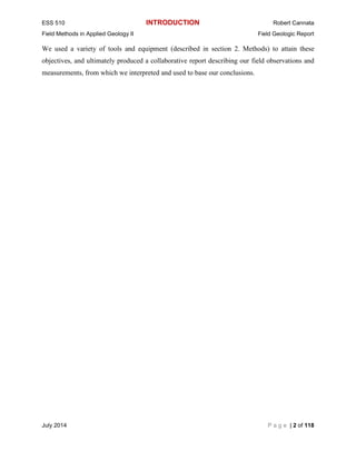 Field Geology Report_R | PDF