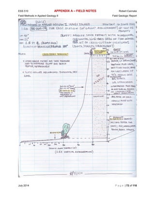 Geologic Field Notes Example Field Geology Report_R | PDF