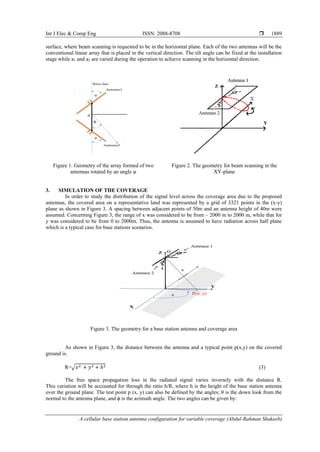 A cellular base station antenna configuration for variable coverage | PDF