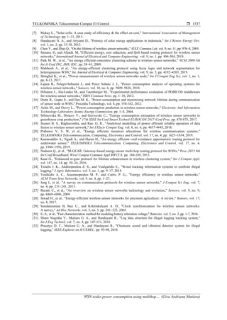 WSN nodes power consumption using multihop routing protocol for illegal ...