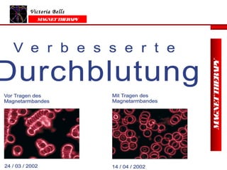 Victoria Bells
   MAGNET THER Y
              AP




                                    MAGNET THERAPY
                   Victoria Bells
 