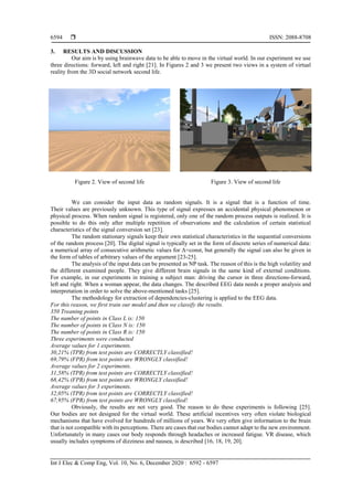 A mathematical model of movement in virtual reality through thoughts ...