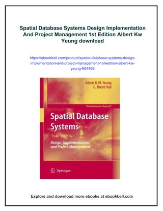 Spatial Database Systems Design Implementation And Project Management ...