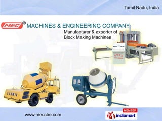 Tamil Nadu, India Manufacturer & exporter of  Block Making Machines 