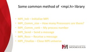 Some common method of <mpi.h> library
 