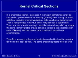 Process Synchronization for operating Systems | PPT