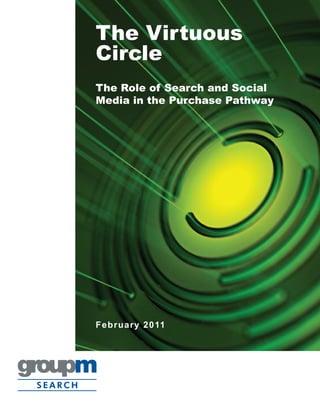 The Virtuous
Circle
The Role of Search and Social
Media in the Purchase Pathway




Fe bruary 2011
 