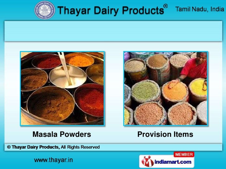 Thayar Dairy Products Tamil Nadu India