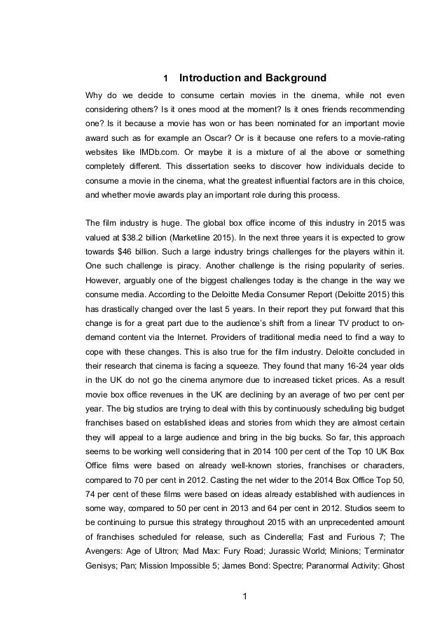 Msc marketing dissertation