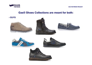 Gas® Shoes Collections are meant for both:
- GUYS
GAS FOOTWEAR PROJECT
 