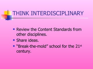 Overview Of Standards Based Curriculum Alignment | PPT