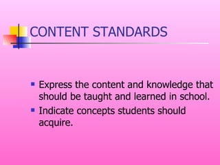 Overview Of Standards Based Curriculum Alignment | PPT