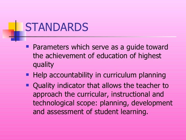 Overview Of Standards Based Curriculum Alignment