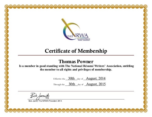 the national resume writers association tom powner membership national association of resume writers
