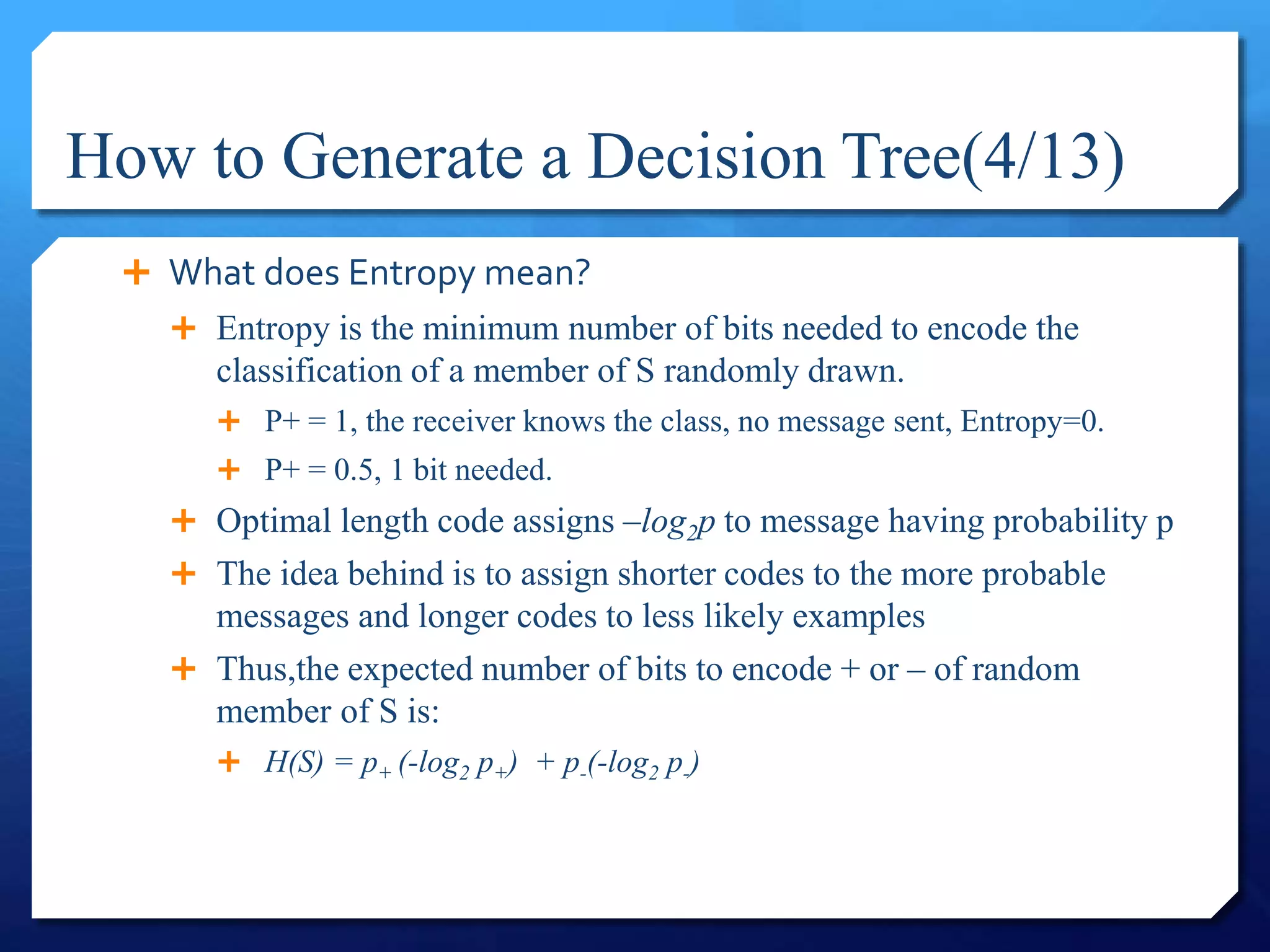 Decision Tree - ID3 | PPTX