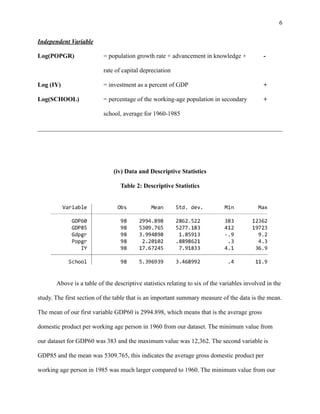 What Causes Economic Growth? A Breakdown of The Solow Growth Model | PDF
