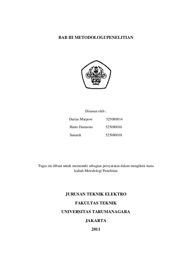 49619147 Bab Iii Metodologi Penelitian
