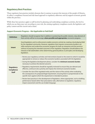 The Regulators Code Key Principles Regulators Code of Practice | PDF