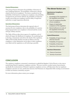 Regulators Code of Practice | PDF