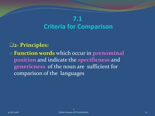 Some Issues of Contention in Contrastive Analysis | PDF