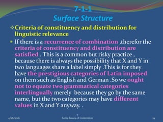 Some Issues of Contention in Contrastive Analysis | PDF
