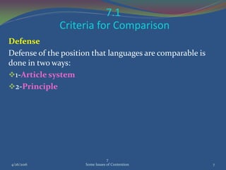 Some Issues of Contention in Contrastive Analysis | PDF