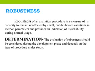 analytical method validation | PPT