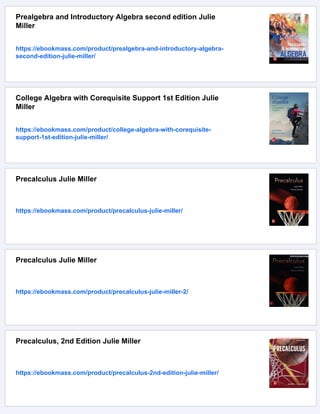 Intermediate Algebra 6th Edition Julie Miller | PDF