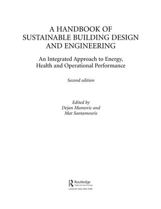 A Handbook Of Sustainable Building Design And Engineering An Integrated ...