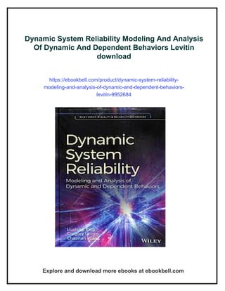 Dynamic System Reliability Modeling And Analysis Of Dynamic And ...
