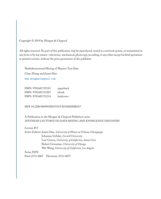 Multidimensional Mining Of Massive Text Data Chao Zhang Jiawei Han | PDF