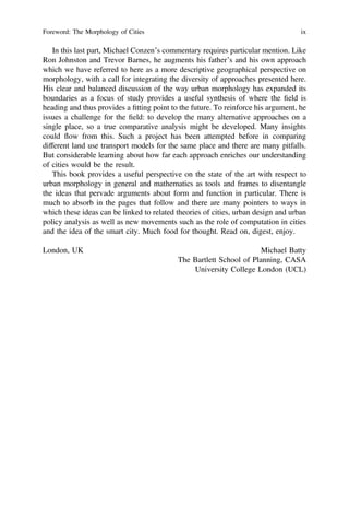 The Mathematics Of Urban Morphology 1st Ed Luca Dacci | PDF