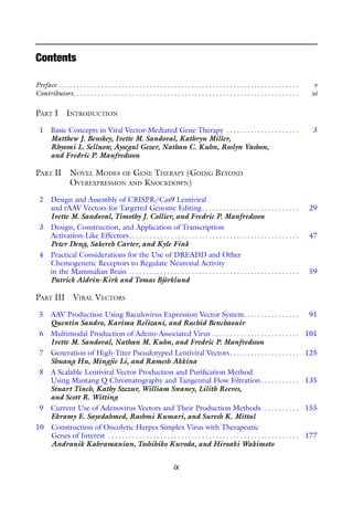 Viral Vectors For Gene Therapy Methods And Protocols 1st Ed Fredric P ...