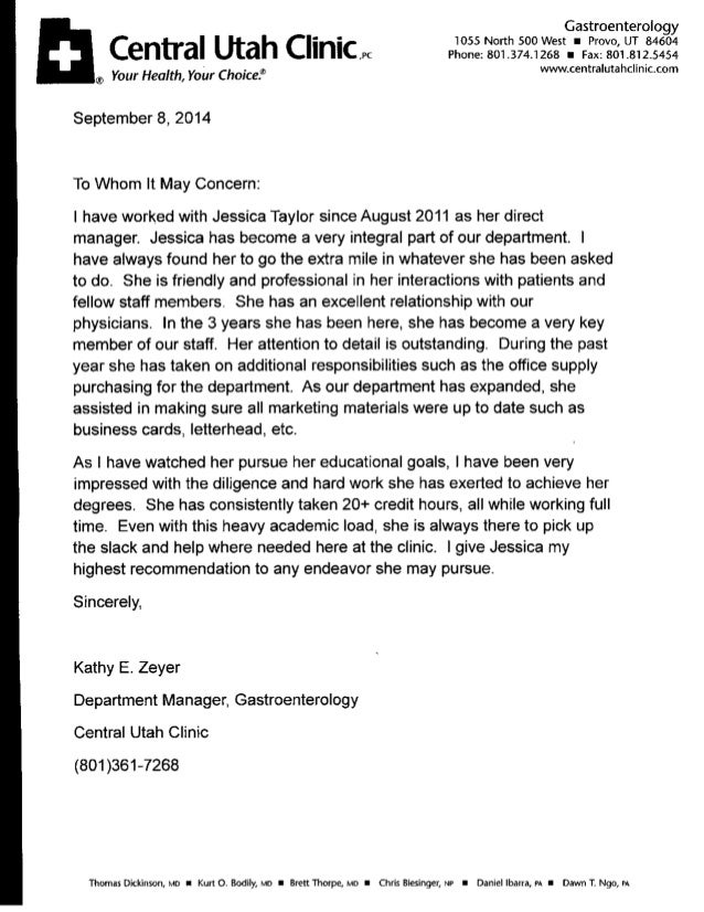 letter from kathy zeyer gastroenterology letter of recommendation