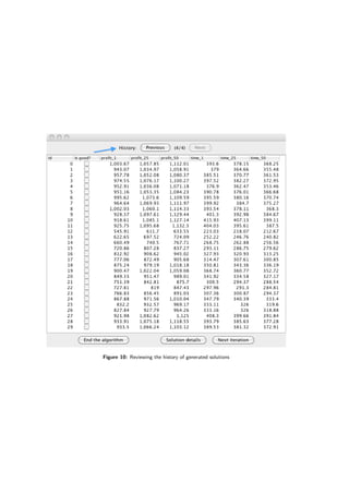 Figure 10: Reviewing the history of generated solutions
 