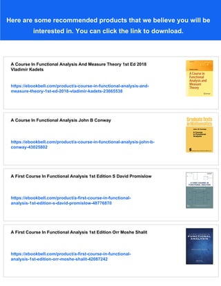 CONWAY COURSE IN FUNCTIONAL ANALYSIS visual data 4