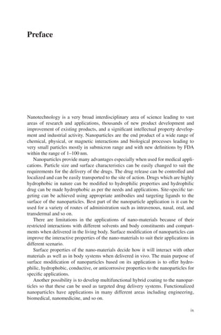 Surface Modification Of Nanoparticles For Targeted Drug Delivery 1st Ed ...