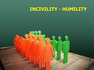 INCIVILITY - HUMILITY
 