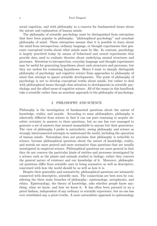 Philosophy Of Psychology And Cognitive Science 1st Ed Thagard P Ed | PDF