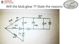 Will the blub glow ?? State the reasons
 