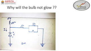 Why will the bulb not glow ??
 