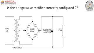 Is the bridge wave rectifier correctly configured ??
 