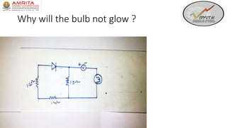 Why will the bulb not glow ?
 